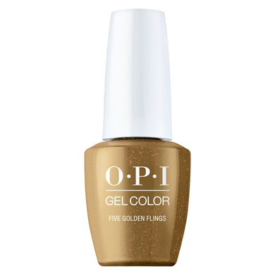 OPI Gel Color Five Golden Flings - Terribly Nice Holiday 2023