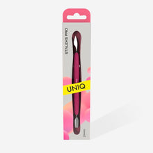 Load image into Gallery viewer, Staleks Manicure pusher Gummy with silicone handle UNIQ 10 TYPE 3 (rounded narrow pusher and cleaner)