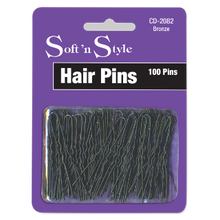 Load image into Gallery viewer, Soft n Style Hair Pins 2’’   100pins