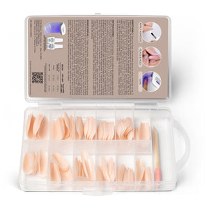 Gelish Soft Gel Tips 120CT - Medium Coffin Light Nude