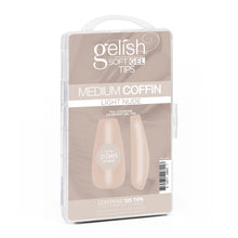 Cargar imagen en el visor de la galería, Gelish Soft Gel Tips 120CT - Medium Coffin Light Nude