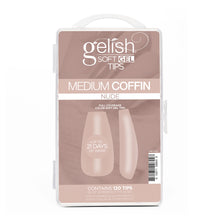 Load image into Gallery viewer, Gelish Soft Gel Tips 120CT - Medium Coffin Nude