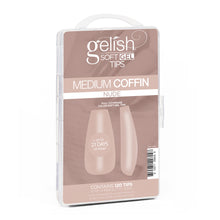 Load image into Gallery viewer, Gelish Soft Gel Tips 120CT - Medium Coffin Nude