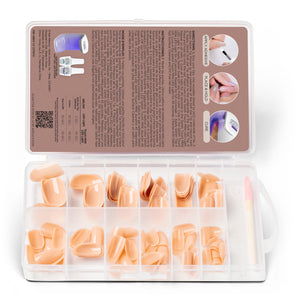 Gelish Soft Gel Tips 120CT - Short Round Nude