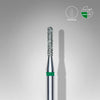 Staleks Diamond nail drill bit, rounded “cylinder”, green, head diameter 1.4 mm/ working part 8 mm