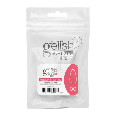 Gelish Soft Gel Tips Refill Bag - Medium Stiletto