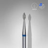 Staleks Diamond nail drill bit, “drop” , blue, head diameter 1.6 mm/ working part 4 mm