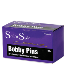 Cargar imagen en el visor de la galería, Soft ’n Style Bobby Pins, 1 lb. box - 2&quot;