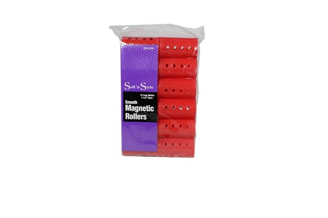 Soft n Style Magnetic Roller Red 1-1/2