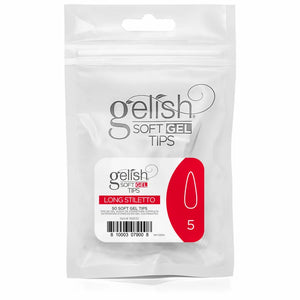 Gelish Soft Gel Tips Refill Bag - Long Stiletto