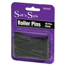 Cargar imagen en el visor de la galería, Soft ’n Style Roller Pins, Black - 3&quot;