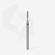 Load image into Gallery viewer, Staleks Diamond nail drill bit, “flame” , blue, head diameter 1.4 mm/ working part 8 mm