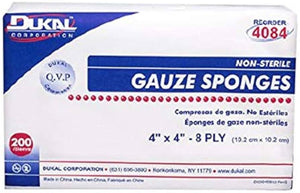 Dukal Gauze Sponges 4"x4" - 8 Ply 4084