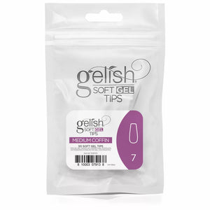 Gelish Soft Gel Tips Refill Bag - Medium Coffin