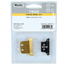 Load image into Gallery viewer, Wahl T-Wide Trimmer Blade #2215-700 Gold