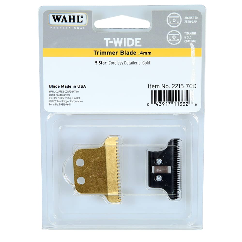 Wahl T-Wide Trimmer Blade #2215-700 Gold