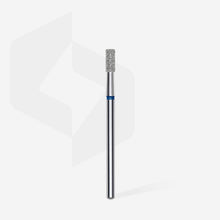 Cargar imagen en el visor de la galería, Staleks Diamond nail drill bit cylinder blue EXPERT head diameter 2,5 mm / working part 6 mm