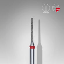 Load image into Gallery viewer, Staleks Diamond nail drill bit needle red EXPERT head diameter 1 mm / working part 10 mm