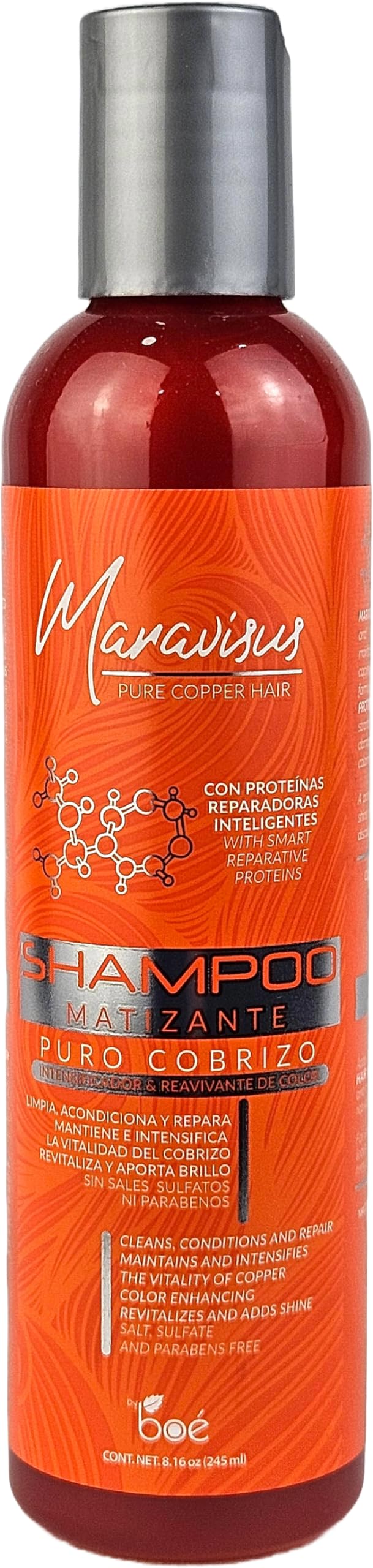 Maravisus Shampoo Puro Cobrizo 8oz