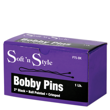 Cargar imagen en el visor de la galería, Soft ’n Style Bobby Pins, 1 lb. box - 2&quot;