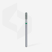 Load image into Gallery viewer, Staleks Diamond nail drill bit, rounded “cylinder”, green, head diameter 2.3 mm/ working part 8 mm