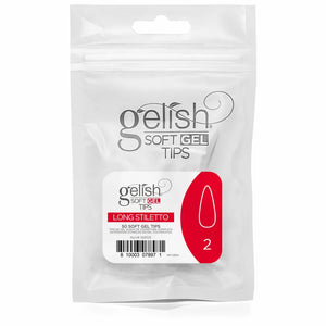 Gelish Soft Gel Tips Refill Bag - Long Stiletto