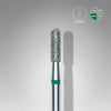 Staleks Diamond nail drill bit, rounded “cylinder”, green, head diameter 2.3 mm/ working part 8 mm