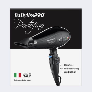 BaBylissPRO Portofino Black Blower 2000 Watts