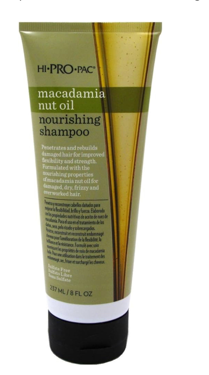 Hi.Pro.Pac Macadamia Nut Oil Nourishing Shampoo 8oz