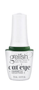 Gelish Cat Eye Green Lights Only - Green Effect