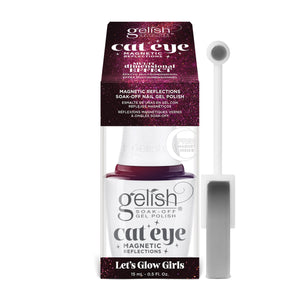 Gelish Cat Eye Let's Glow Girls - Pink Effect