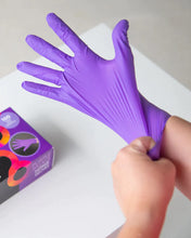 Load image into Gallery viewer, FRAMAR PURPLE PALMS GLOVES SMALL