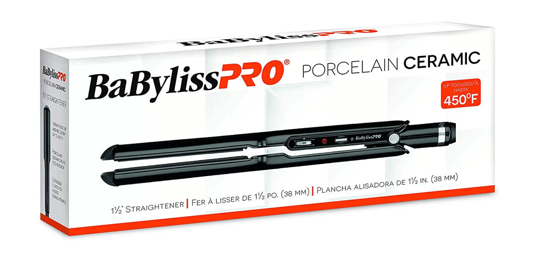 Babyliss Pro Porcelain Ceramic Straight 1 1/2”