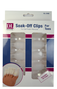 DL Soak-Off Clips for Toes 10 pc