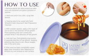 Satin Smooth Honey Wax with vitamin E