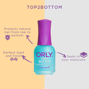 Orly Base coat Top2 Bottom 6oz