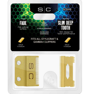 SC Slim Deep Tooth Gold Clipper Blade