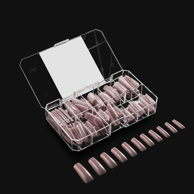 Aprés Neutrals Gel-X Tips 150pcs - Mia Sculpted Square Long