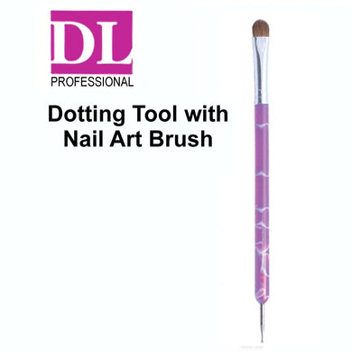 DL Dotting Tool with Nail Art Brush