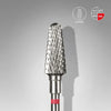 Staleks Carbide nail drill bit frustum red EXPERT head diameter 6 mm / working part 14 mm - FT70R060/14