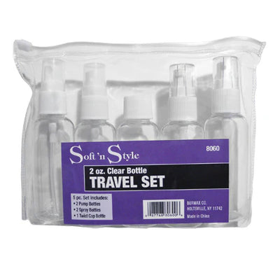 SOFT’N STYLE BOTTLE TRAVEL SET 2OZ