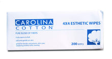 Load image into Gallery viewer, Carolina Cotton 4x4 Esthetic Wipes 200wipes
