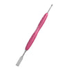 Staleks Manicure pusher Gummy with silicone handle UNIQ 11 TYPE 1 (straight flat and loop pusher)