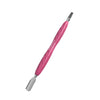 Staleks Manicure pusher Gummy with silicone handle UNIQ 10 TYPE 5 (rounded narrow pusher and straight blade)