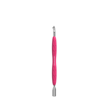Cargar imagen en el visor de la galería, Staleks Manicure pusher Gummy with silicone handle UNIQ 10 TYPE 4.2 (rounded narrow pusher and bent blade)