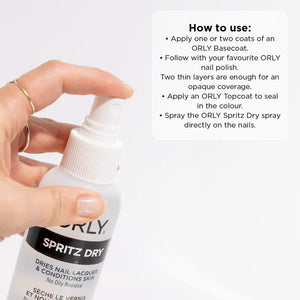 Orly Spritz Dry Dries Nail Lacquer 4oz