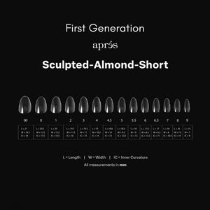 APRES SCULPTED ALMOND SHORT - REFILL BAGS