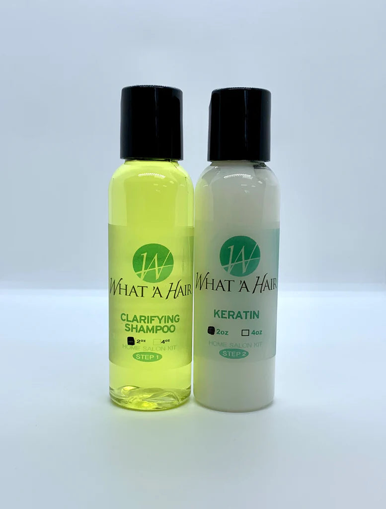 What 'A Hair Keratin + Clarifying Shampoo 2oz Kit