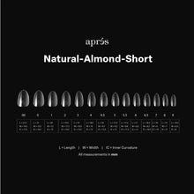 Load image into Gallery viewer, Après GEL-X® NATURAL ALMOND SHORT BOX OF TIPS - PRO (600PCS)