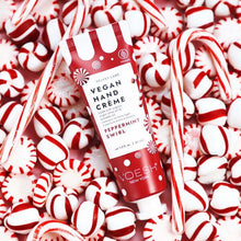 Load image into Gallery viewer, Voesh Limited Edition Peppermint Swirl Vegan Hand &amp; Body Crème 1.5 oz.